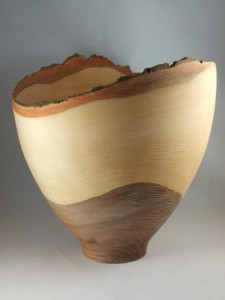 Gwyntog - Natural edge ash bowl